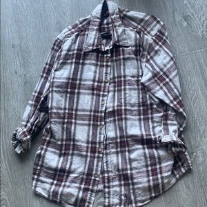 Brandy Melville flannel with screen printing